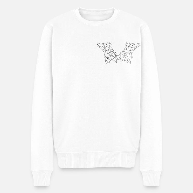 Frères loups - Pull Premium bio Homme - blanc