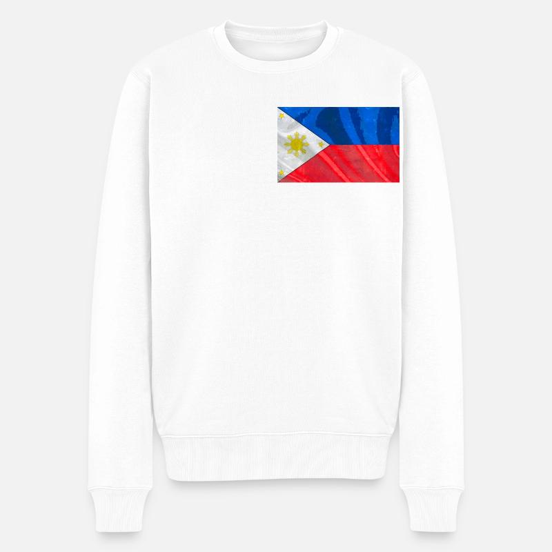 Philippines Collection 'by nikkkooo - Männer Premium Bio Pullover - Weiß