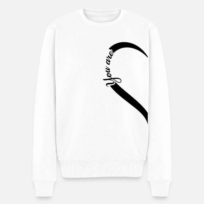 TU ES À MOI - Pull Premium bio Homme - blanc