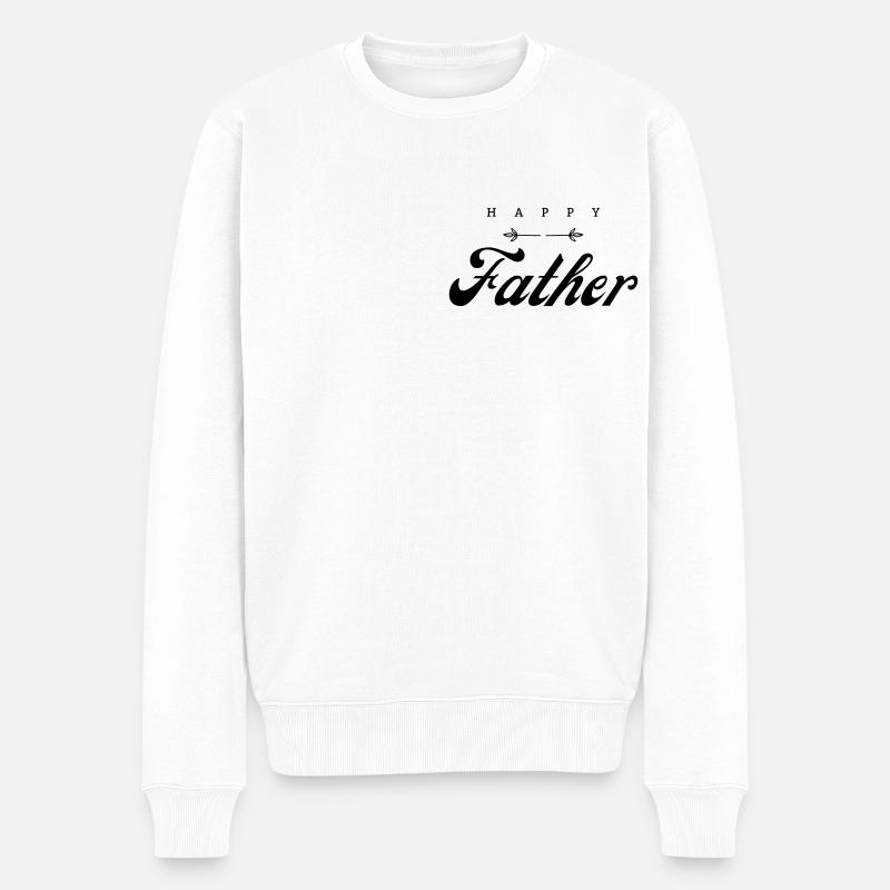 Happy father - Pull Premium bio Homme - blanc
