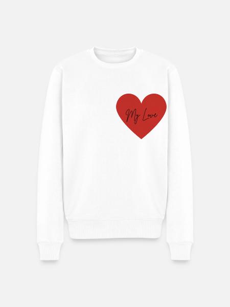 My Love ❤️️ - Pull Premium bio Homme - blanc