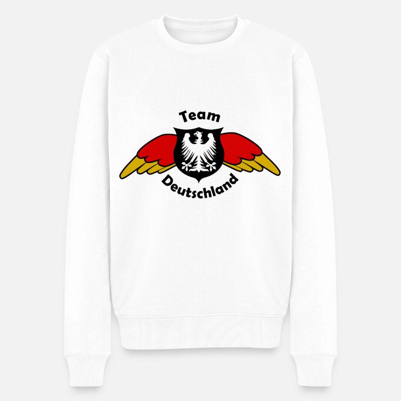 Les supporters en Allemagne - Pull Premium bio Homme - blanc