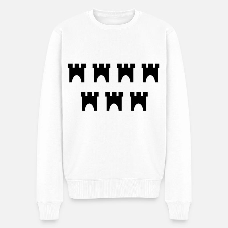 Les Roumains de Transylvanie - Pull Premium bio Homme - blanc
