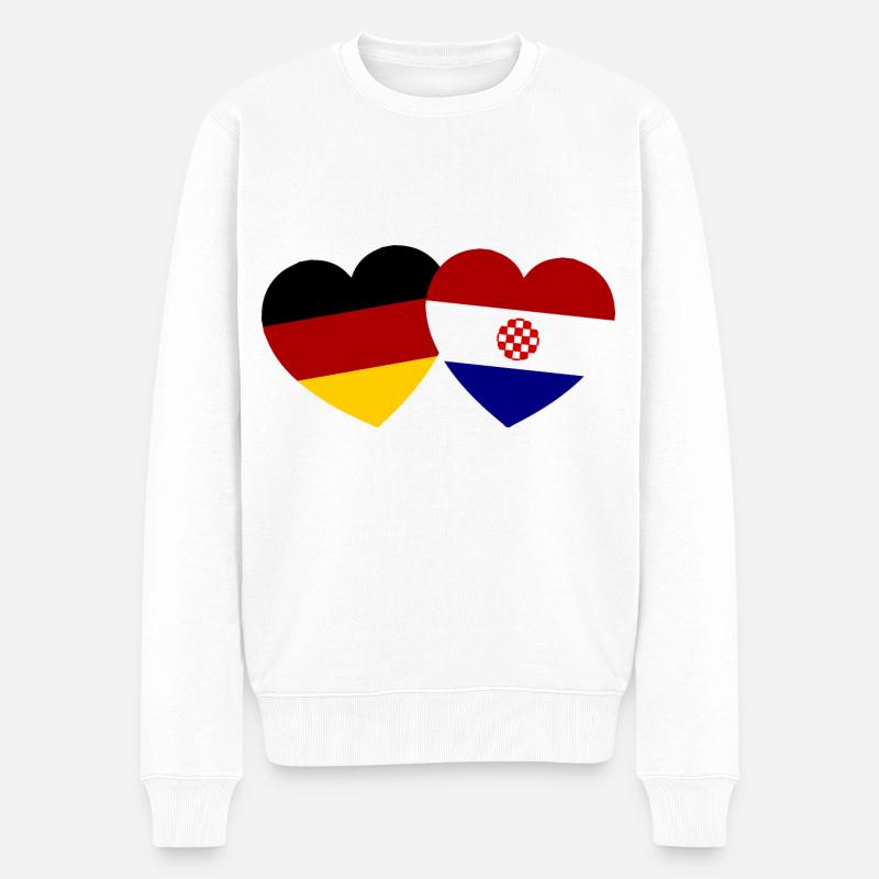 L’amitié germano-croate - Pull Premium bio Homme - blanc