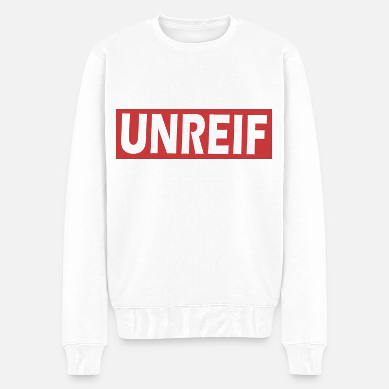 UNREIF - Männer Premium Bio Pullover - Weiß