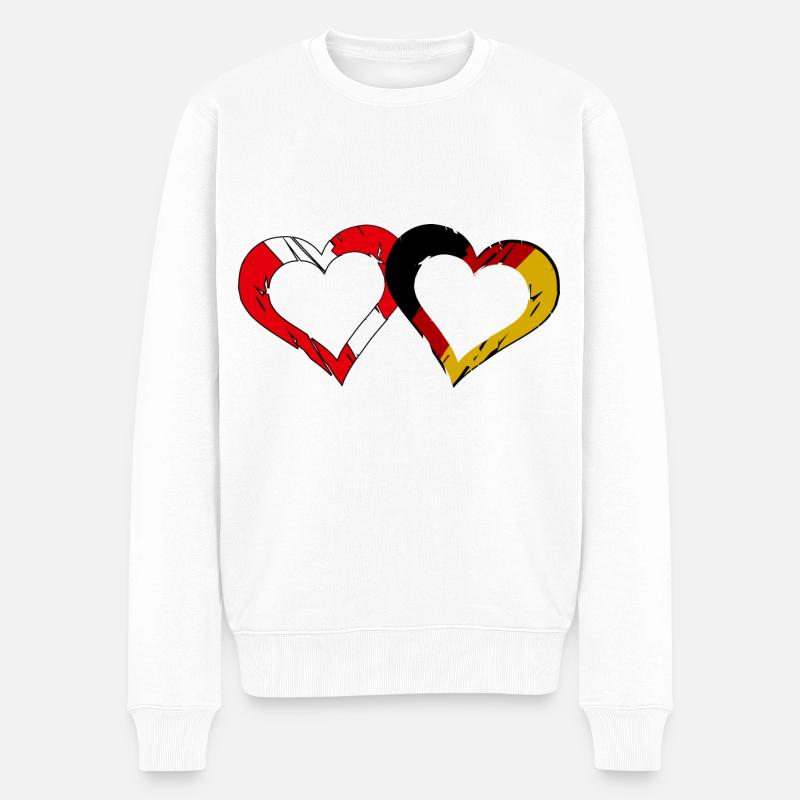 Austrio Amour allemand - Pull Premium bio Homme - blanc