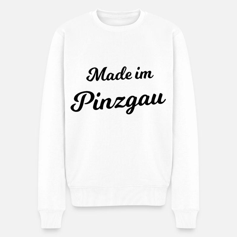 Made im Pinzgau - Männer Premium Bio Pullover - Weiß