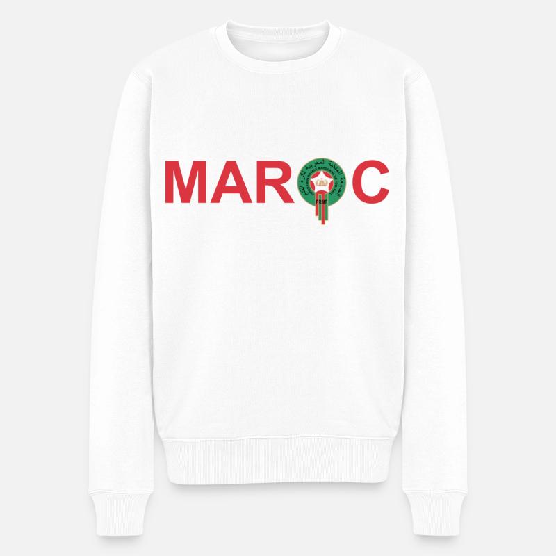 Maroc - Pull Premium bio Homme - blanc