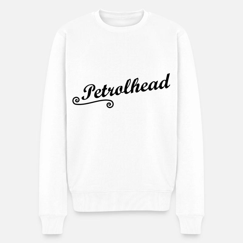 Benzinköpfe - Männer Premium Bio Pullover - Weiß