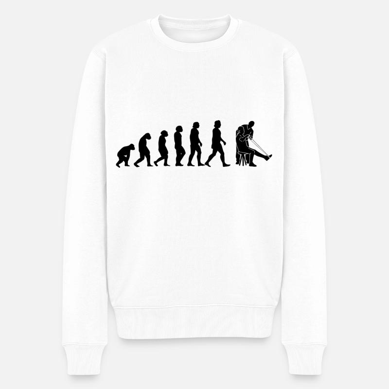 Fysioterapi Fysioterapi - Økologisk premium-sweatshirt til mænd - hvid