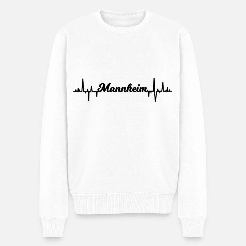 Les Mannheimer - Pull Premium bio Homme - blanc