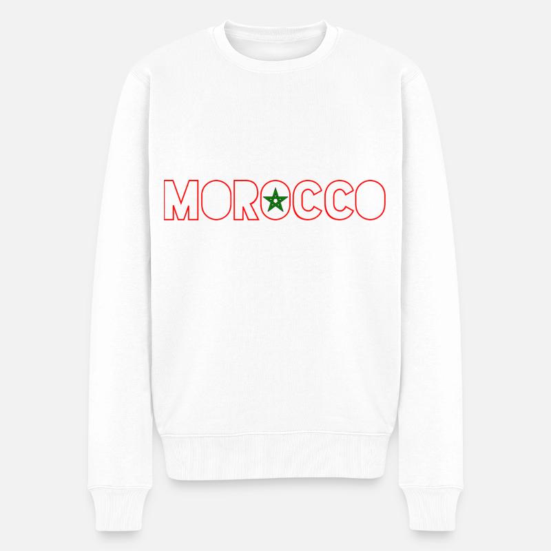 Maroc - Pull Premium bio Homme - blanc