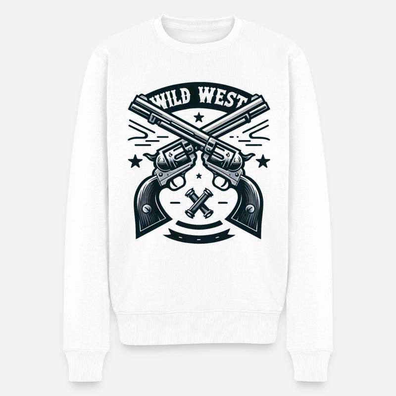 Le Far West - Pull Premium bio Homme - blanc