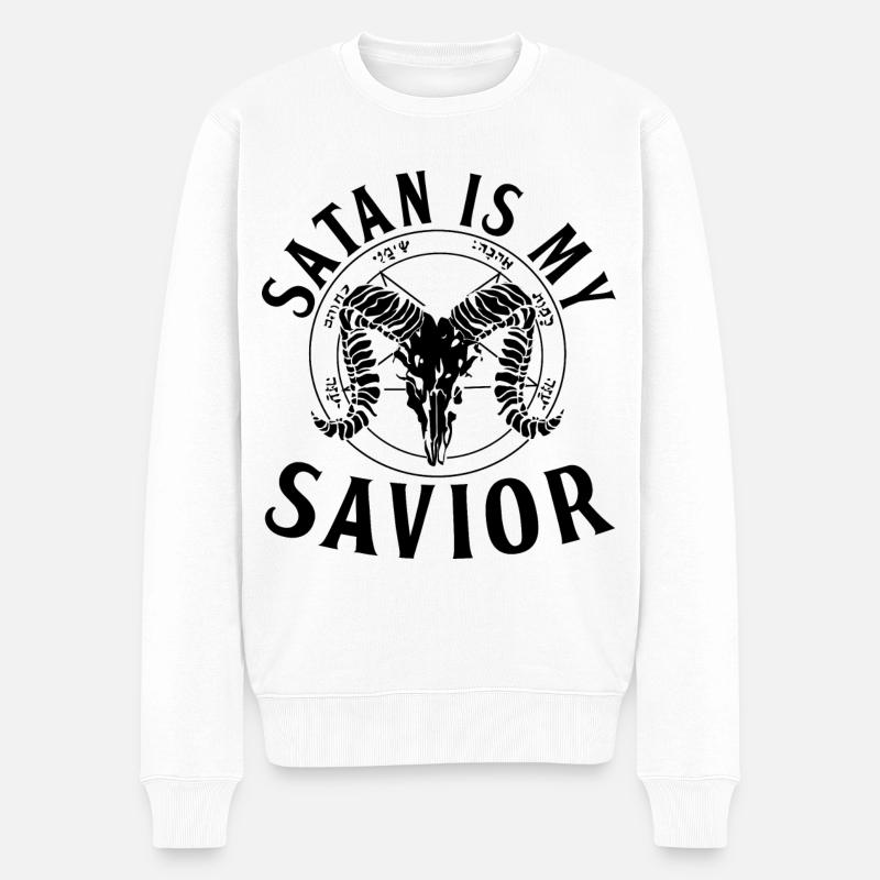 Satanisme - Pull Premium bio Homme - blanc