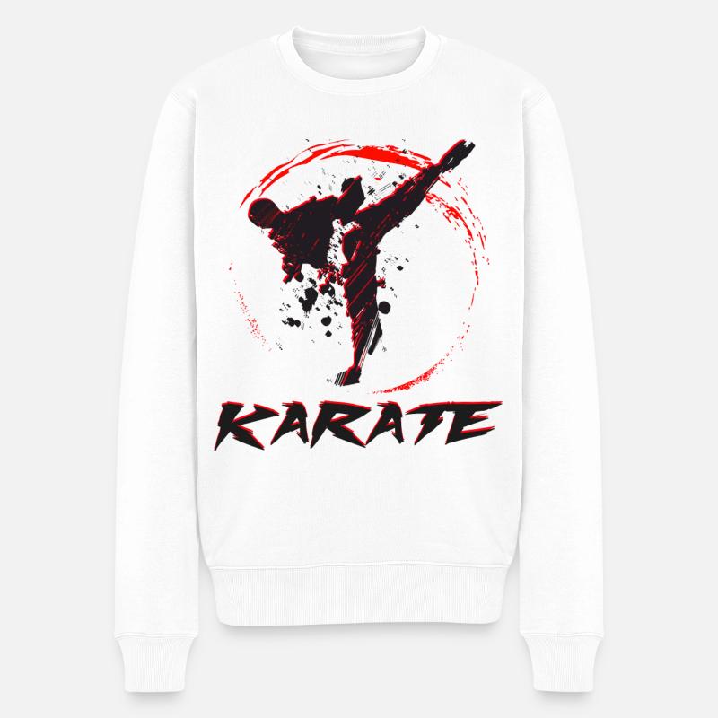 Karaté - Pull Premium bio Homme - blanc