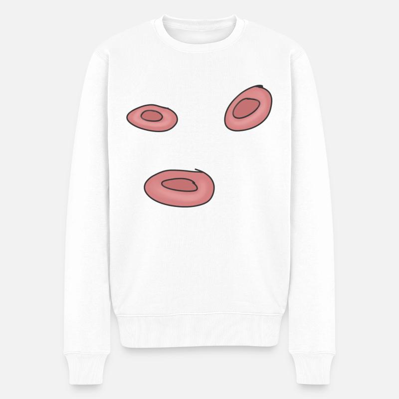 Cellules de cellules de sang - Pull Premium bio Homme - blanc