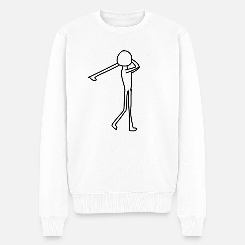 golf sport - Männer Premium Bio Pullover - Weiß