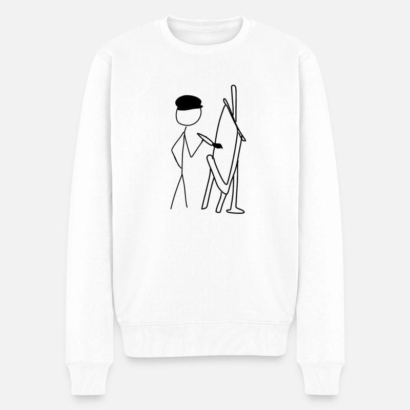artiste dessinateur - Pull Premium bio Homme - blanc