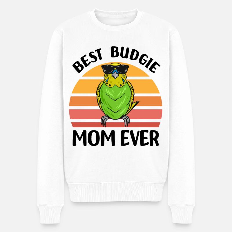 Perruche ondulée - Pull Premium bio Homme - blanc