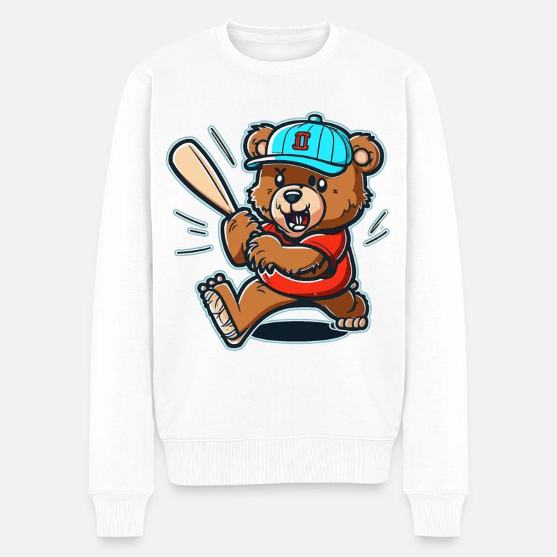 Batteur d’ours - Pull Premium bio Homme - blanc