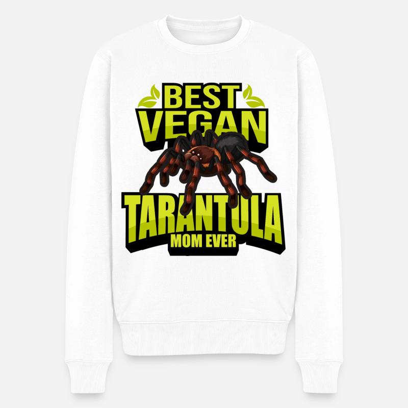 Tarantula Veganer - Männer Premium Bio Pullover - Weiß