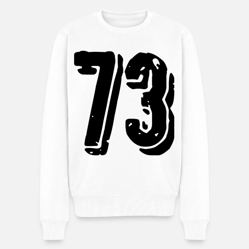Maillot à 73 numéros - Pull Premium bio Homme - blanc
