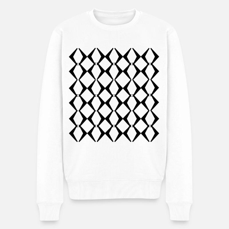Mode Uni - Pull Premium bio Homme - blanc