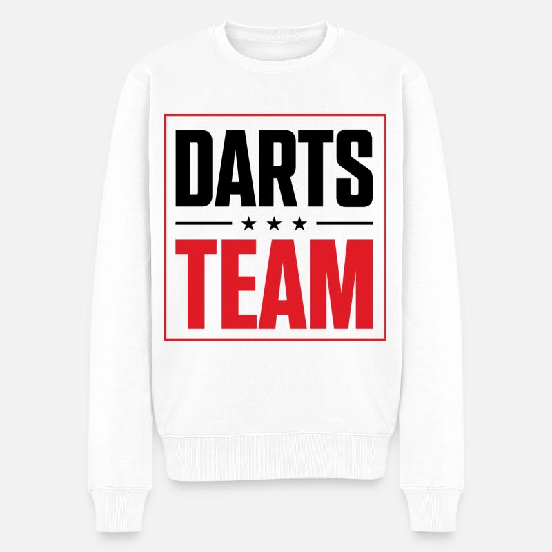 Darts Team - Männer Premium Bio Pullover - Weiß