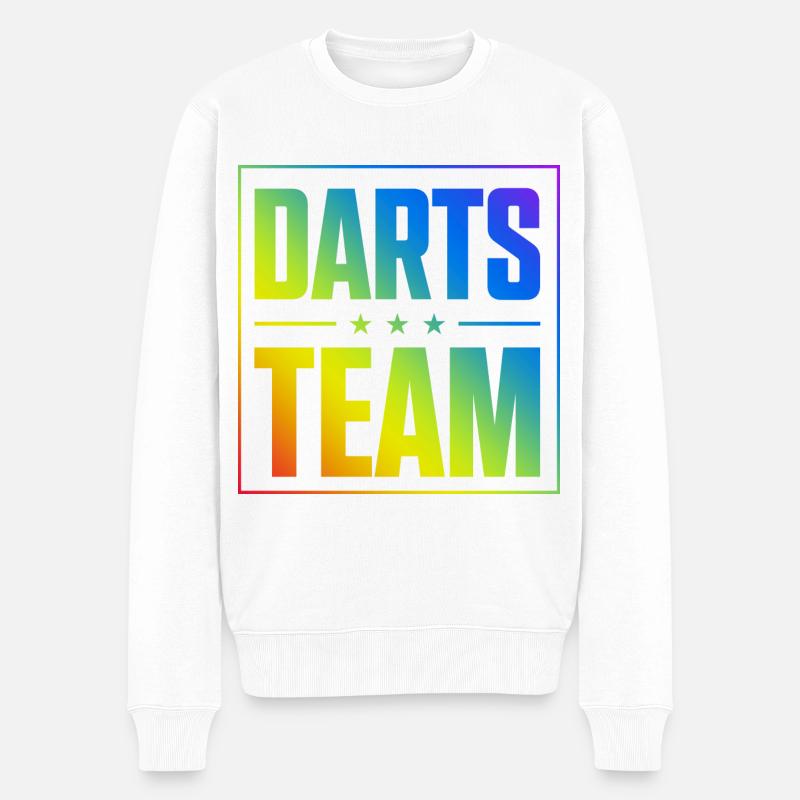 Darts Team - Männer Premium Bio Pullover - Weiß