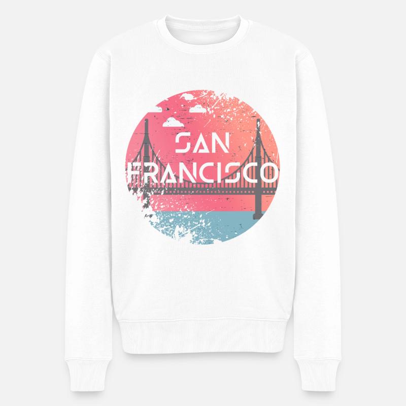 San Francisco - Pull Premium bio Homme - blanc