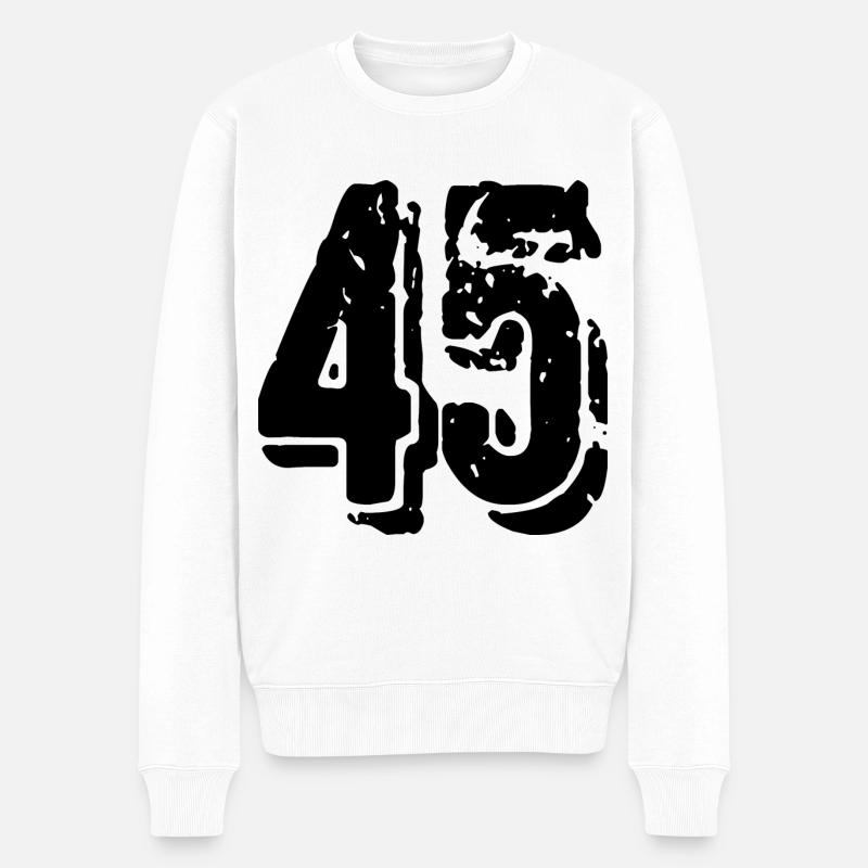 Maillot à 45 chiffres - Pull Premium bio Homme - blanc