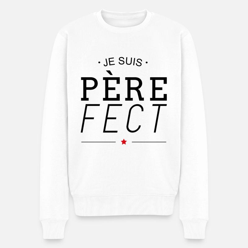 Je suis père-fect - Pull Premium bio Homme - blanc