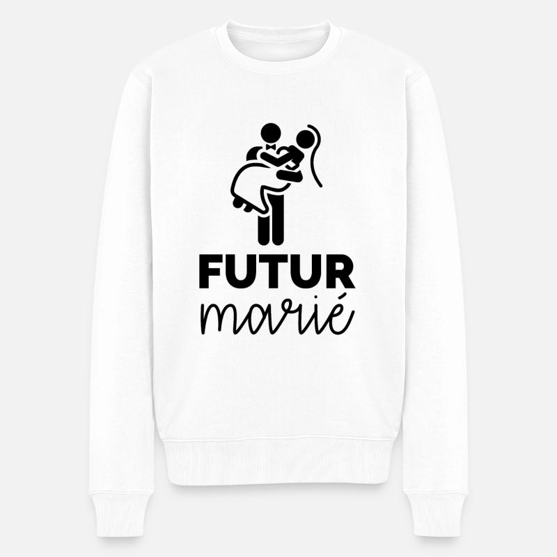 Futur marié - Pull Premium bio Homme - blanc