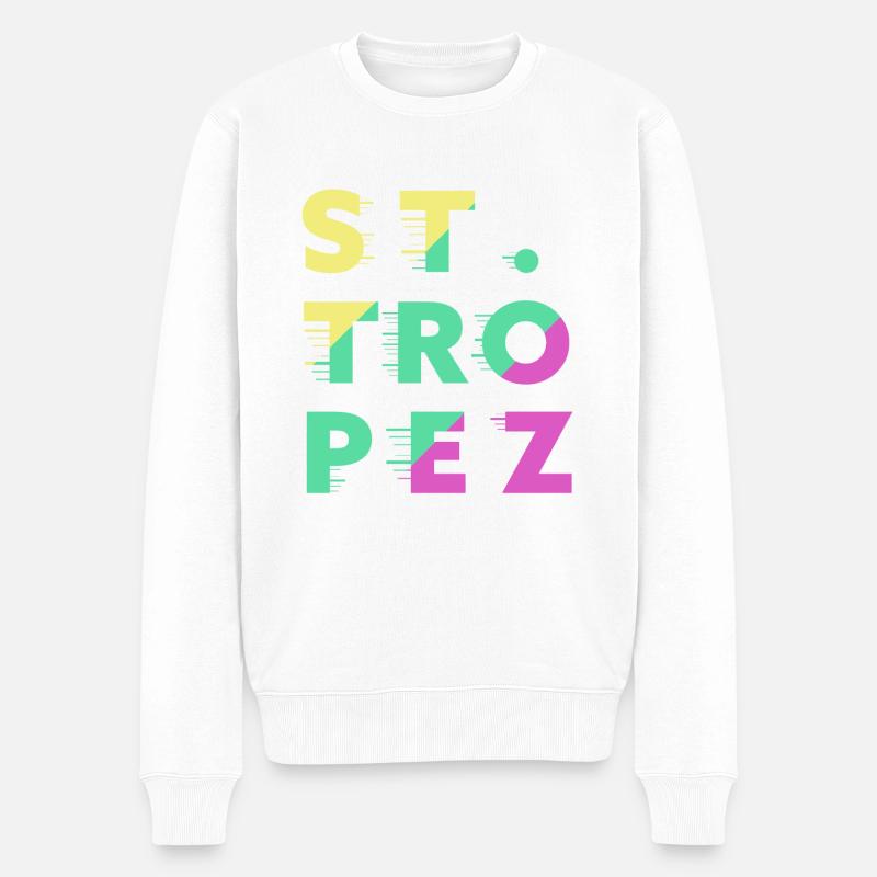 St. Tropez - Pull Premium bio Homme - blanc