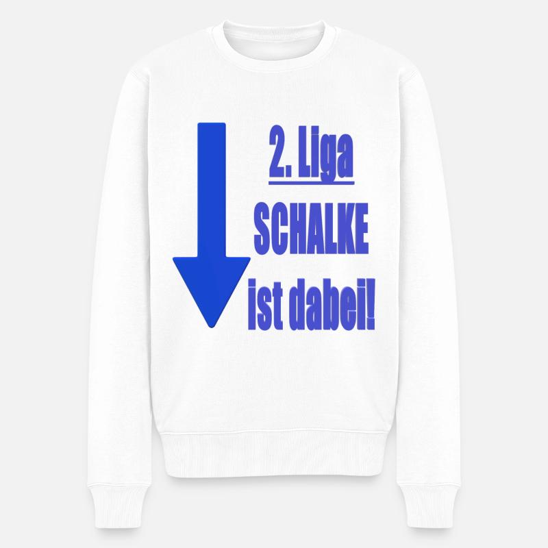 Abstieg Schalke - Männer Premium Bio Pullover - Weiß