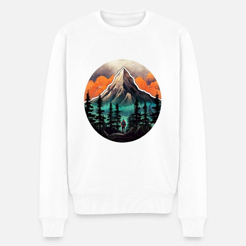 Reisende #tshirt - Männer Premium Bio Pullover - Weiß