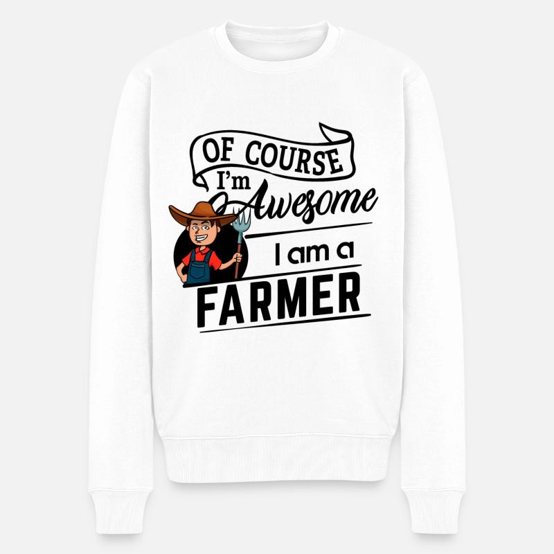 Farmer & Farmer - Incroyable - Pull Premium bio Homme - blanc