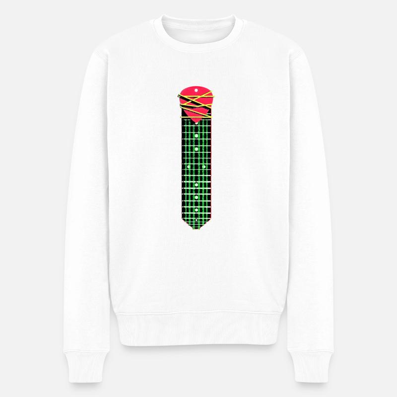 CRAVATE DE MANCHE DE GUITARE - Pull Premium bio Homme - blanc