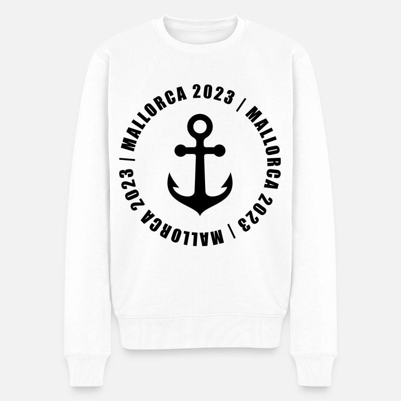Majorque 2023 - Pull Premium bio Homme - blanc