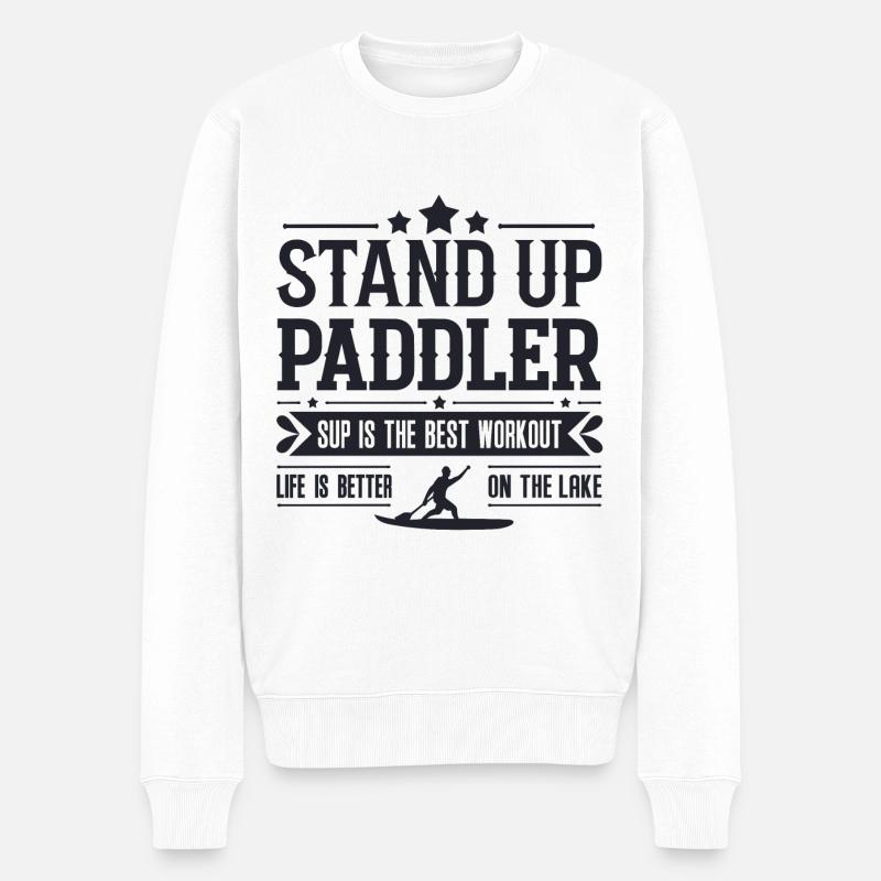 Stand Up Paddler - Pull Premium bio Homme - blanc