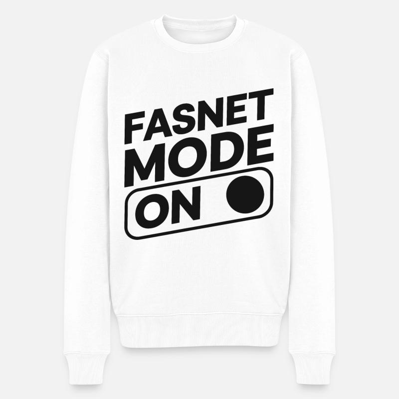 Fasnet Mode On - Männer Premium Bio Pullover - Weiß