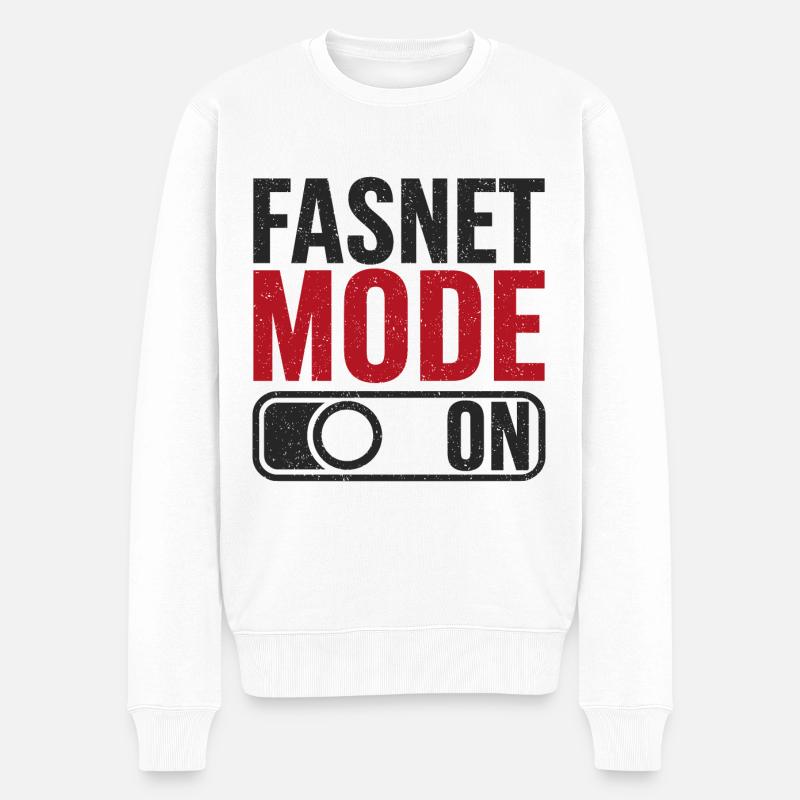 Mode Fasnet activé - Pull Premium bio Homme - blanc