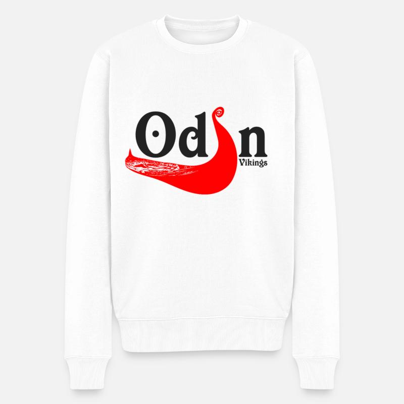 Odin - Männer Premium Bio Pullover - Weiß