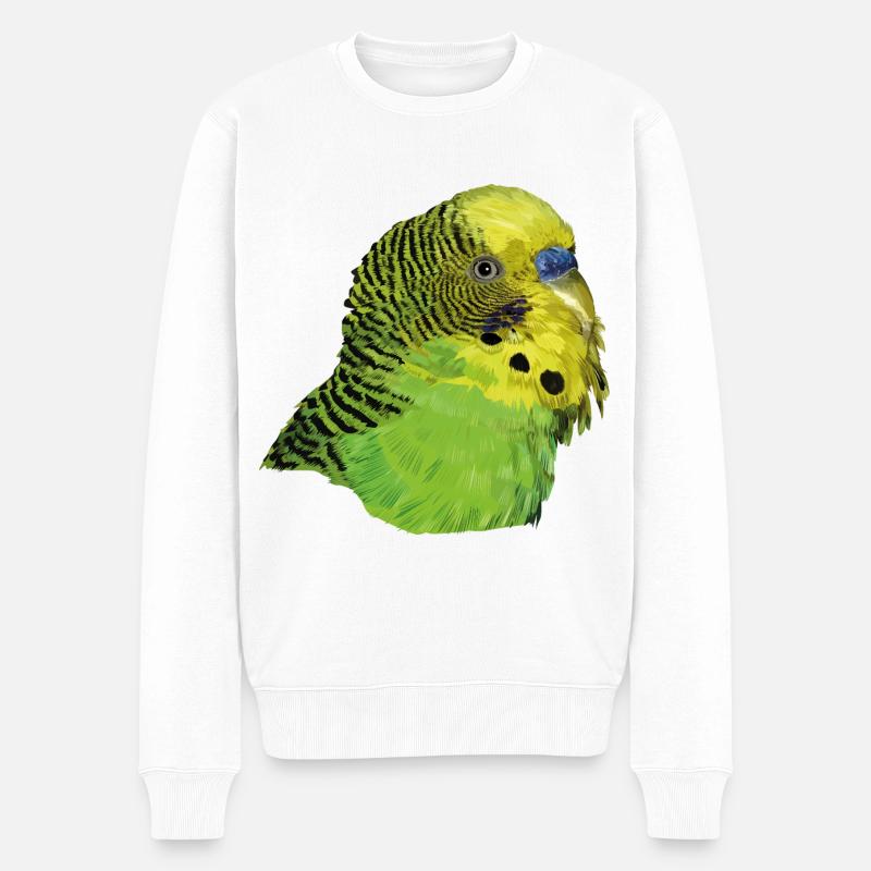 Perruche australienne - Pull Premium bio Homme - blanc