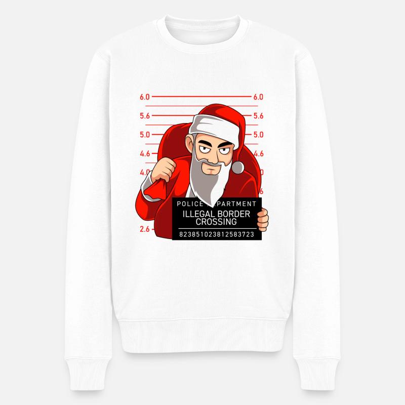 Nicholas passe illégalement la frontière - Pull Premium bio Homme - blanc