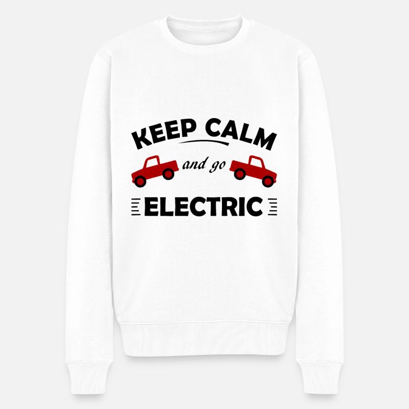 Électrique - Pull Premium bio Homme - blanc