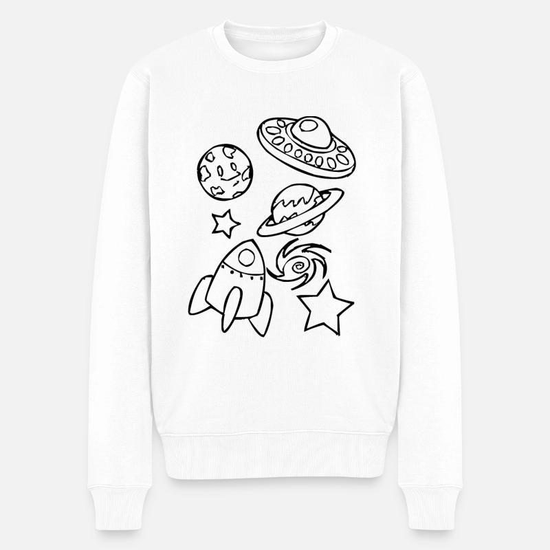 Conception de l'espace - Pull Premium bio Homme - blanc