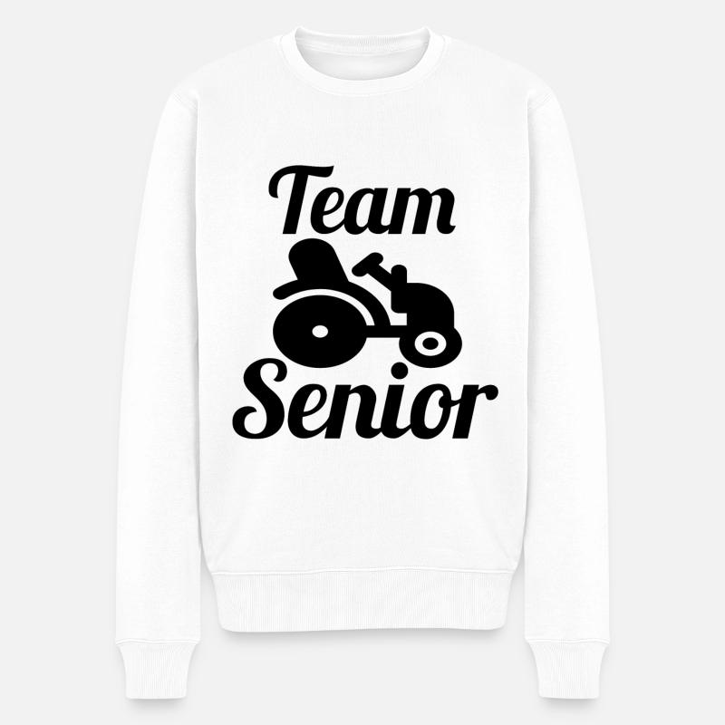 Équipe senior - Pull Premium bio Homme - blanc