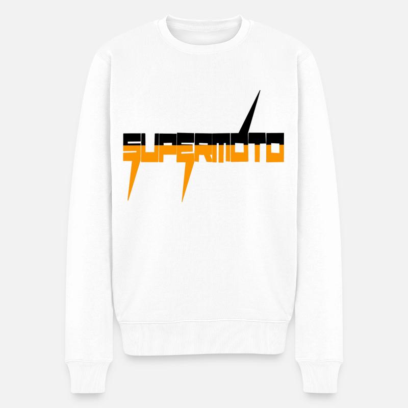 Supermoto Geschenk Geschenkidee Husqvarna 701 - Männer Premium Bio Pullover - Weiß