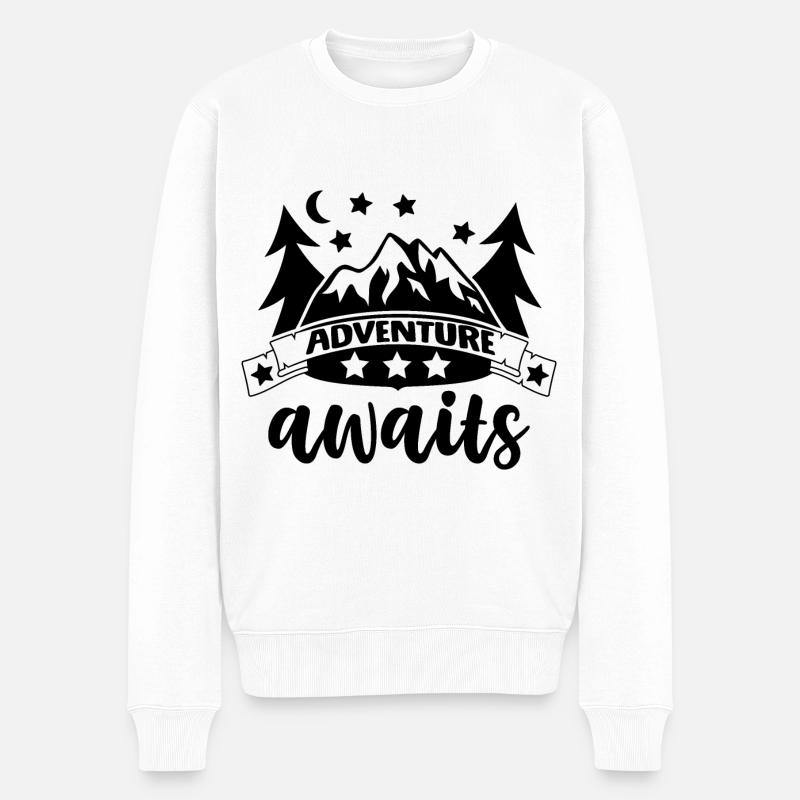 L’aventure vous attend - Pull Premium bio Homme - blanc